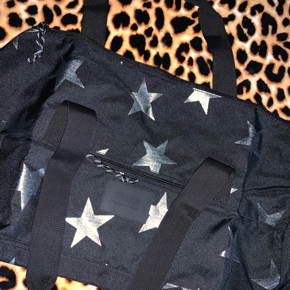 Victoria's Secret Pink Star Duffle Bag NEW Large - Picture 4 of 4